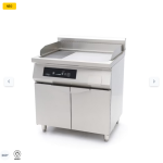  Επαγωγική πλάκα ψησίματος 700 - λεία και ραβδωτή - 10.000 W - διπλή - με βάση